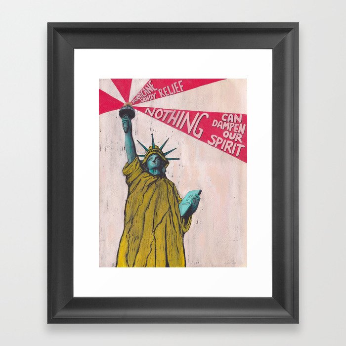 Hurricane Sandy Relief Print Framed Art Print