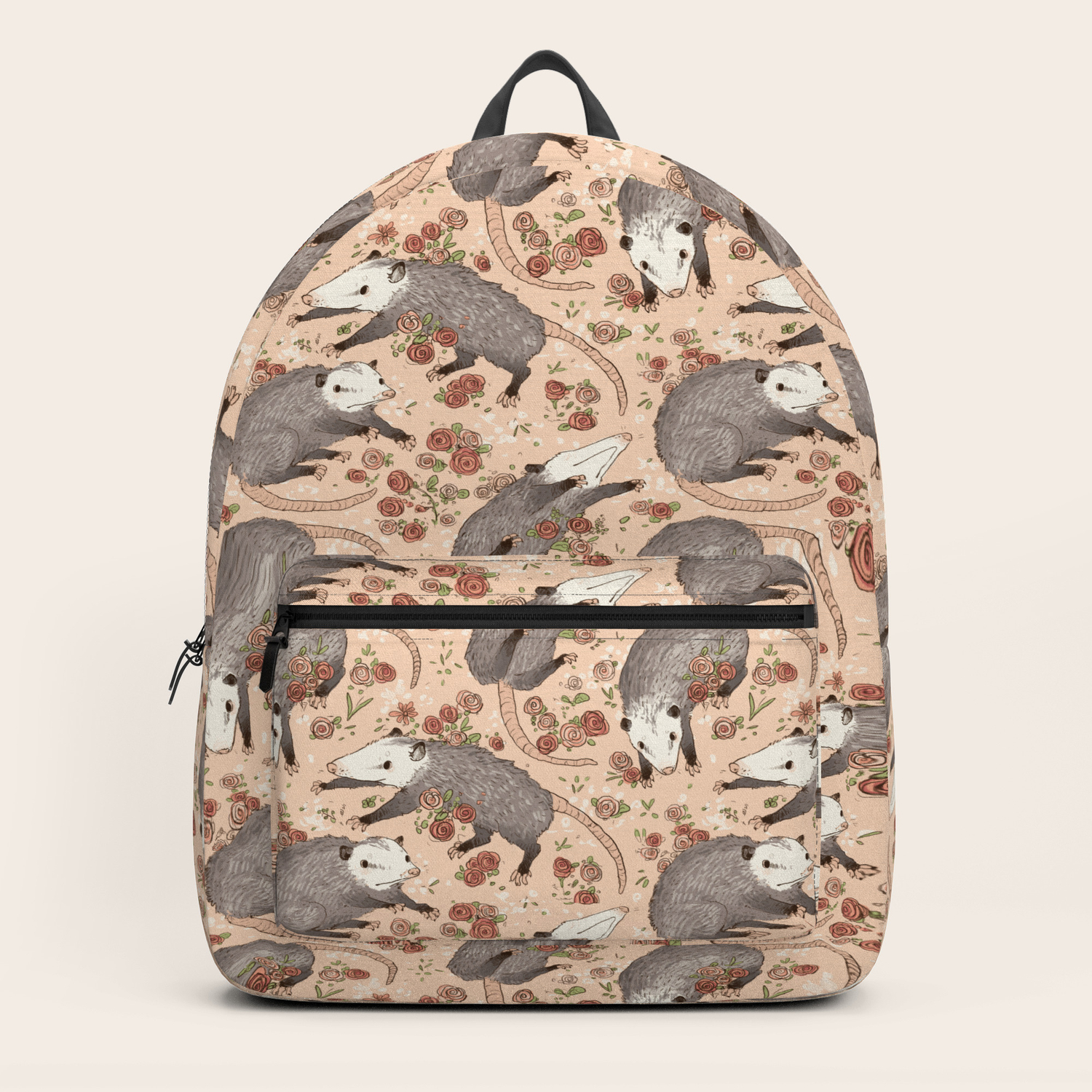 opossum and roses backpack by gwenwood