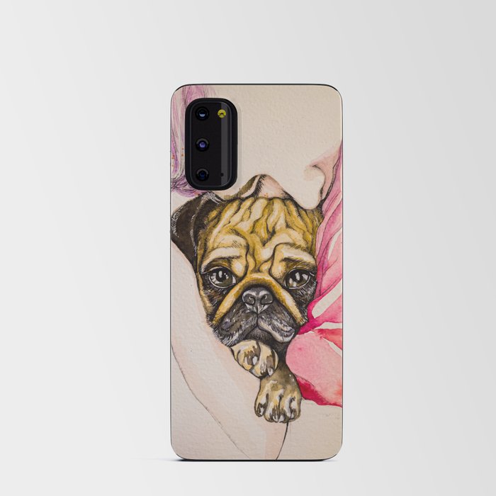 Hug with Cute Pug Dog Android Card Case