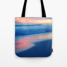 Sunset and ocean Tote Bag