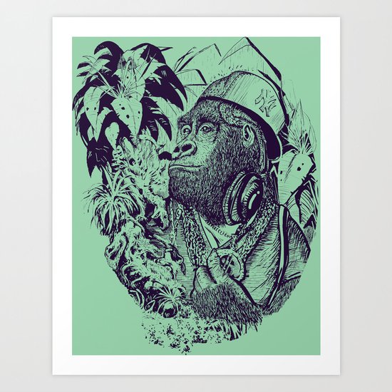 jungle kong Art Print