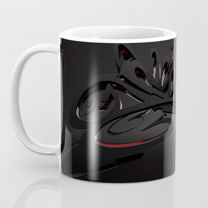 Abstract 3d Model Coffee Mug By Nocolordesigns Society6