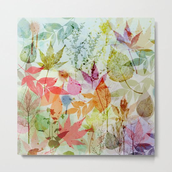 Fall impression, digital water colour art Metal Print