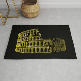 Colosseum in Gold Rug