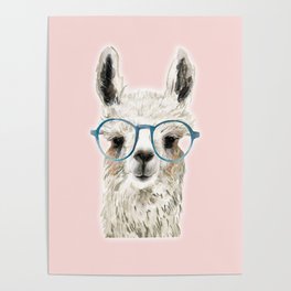 Eyeglasses lama Poster