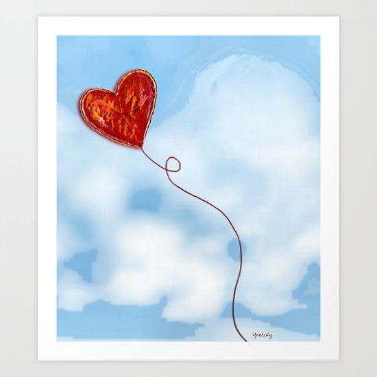 Elusive Heart Art Print
