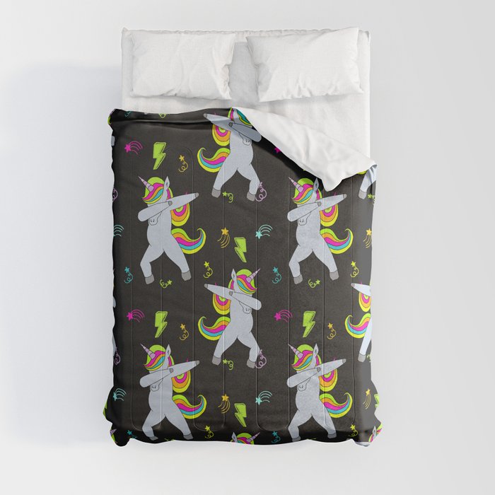 Unicorn DAB Pattern Comforter