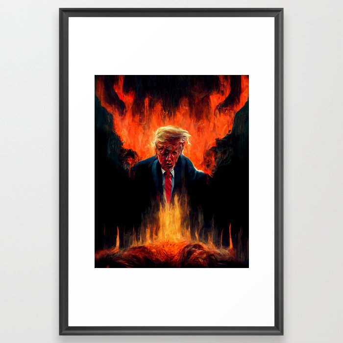 Trump In The Underworld Framed Art Print