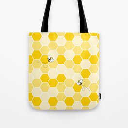 Honey Bee Pattern Tote Bag
