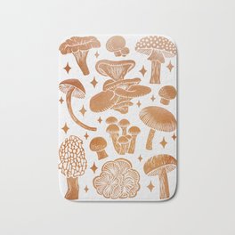 Texas Mushrooms – Copper Metallic Bath Mat