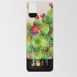 Cactus in Desert Watercolor Artwork Android Card Case