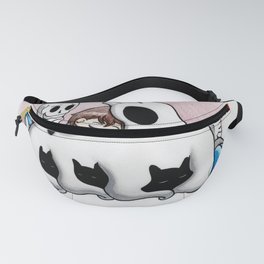 Undertale napping with Friends Fanny Pack