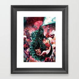 King of Monsters Framed Art Print