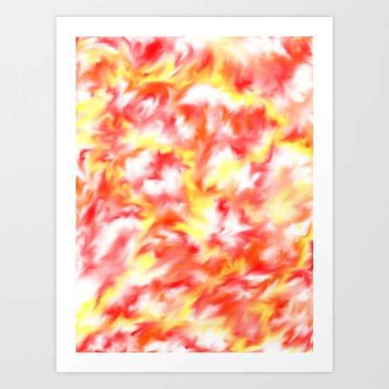 Smokey Flowers Art Print