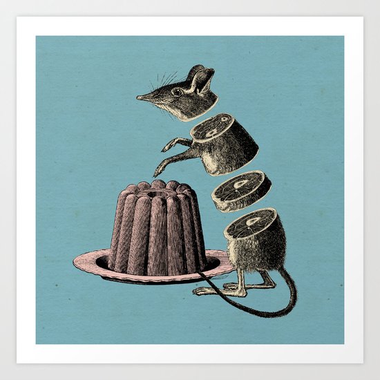Deconstructed mouse Art Print
