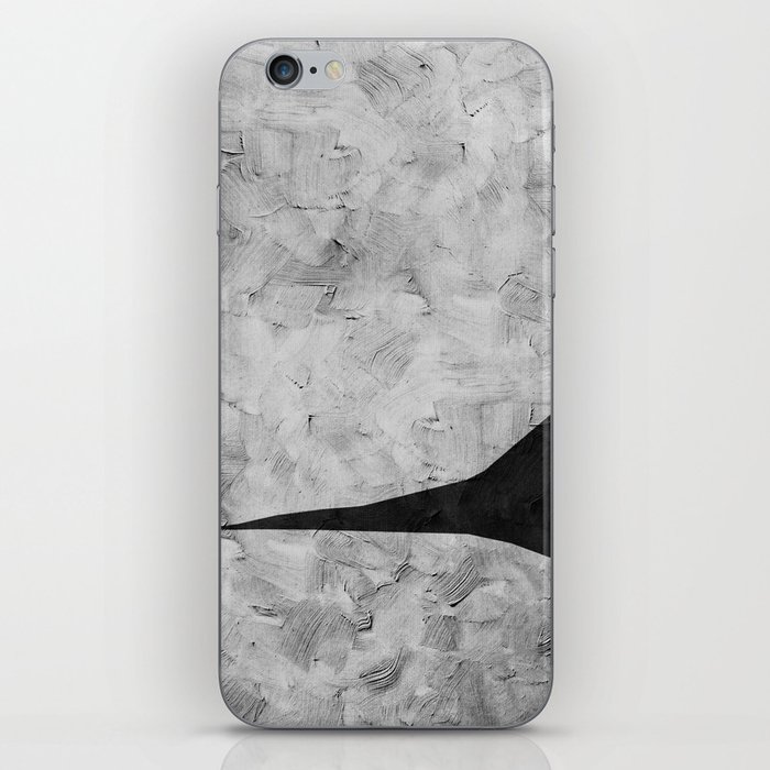 BLACK AND WHITE MINIMALIST ABSTRACT ART - #18 by Seis Art Studio iPhone Skin