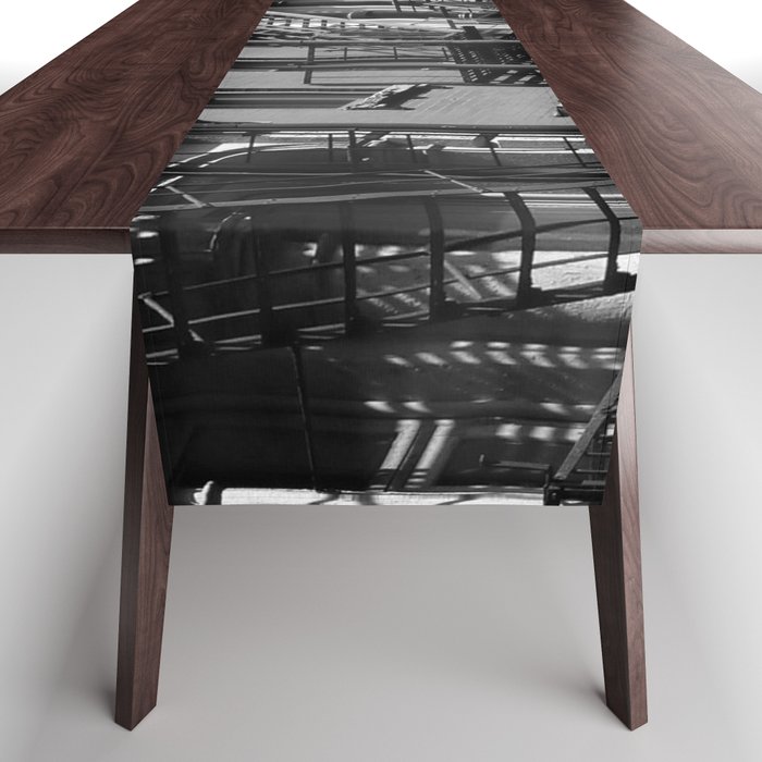 Cast iron antique brownstone fire escapes of New York, Harlem, Brooklyn