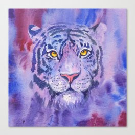 purple tiger Canvas Print