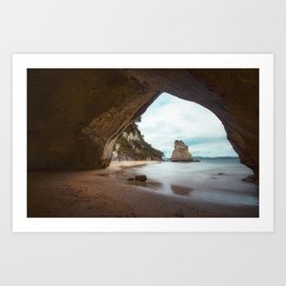Cathedral Cove, New Zealand Art Print