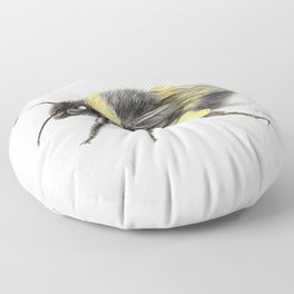 White-tailed bumblebee Floor Pillow