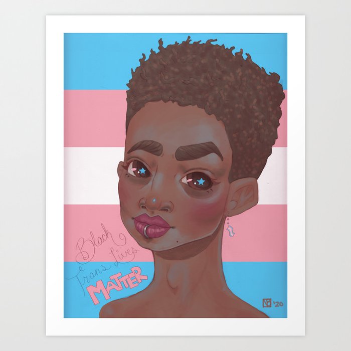 Black Trans Lives Matter Art Print