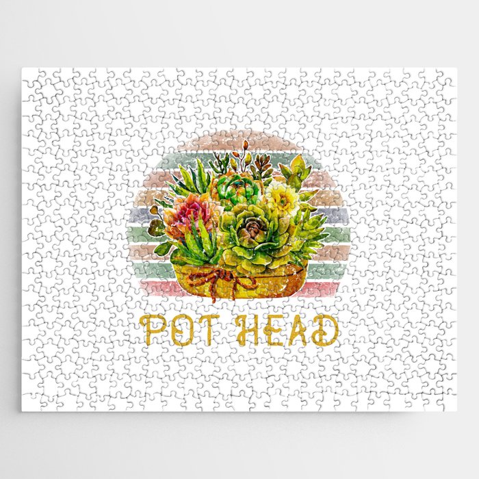 Pot Head Succulent Jigsaw Puzzle