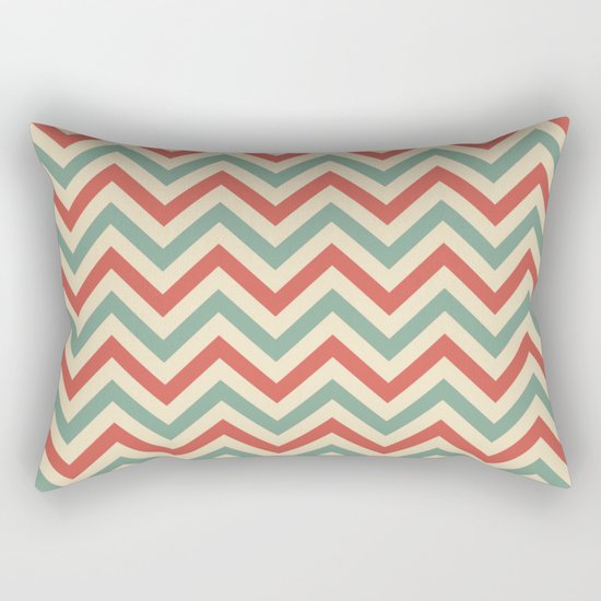 Retro zigzag pattern Rectangular Pillow
