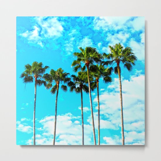 Tropical Palm Trees Metal Print