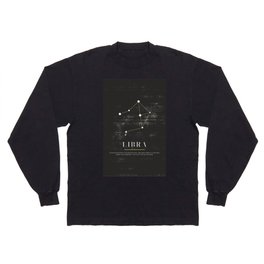 LIBRA - Zodiac Sign Illustration Long Sleeve T-shirt