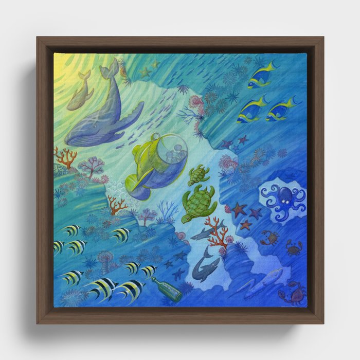Undersea Adventure Framed Canvas