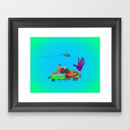 Crabby Patty Light Version Framed Art Print