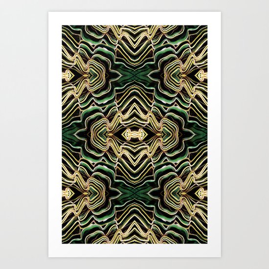 WAVY PALM Art Print