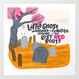 Little Red Shoes Art Print