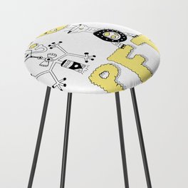Steampunk in Space Counter Stool