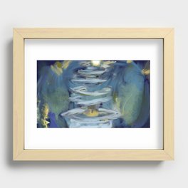 Abstract Fountain Recessed Framed Print
