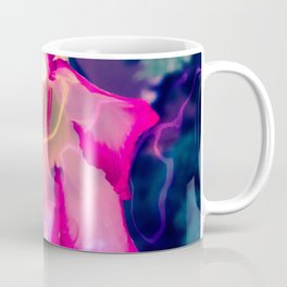 Caribbean Trippy Tropical Pink Flower Coffee Mug