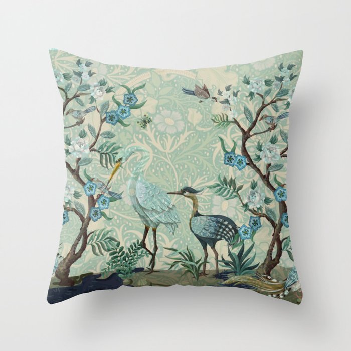 The Chinoiserie Panel Throw Pillow