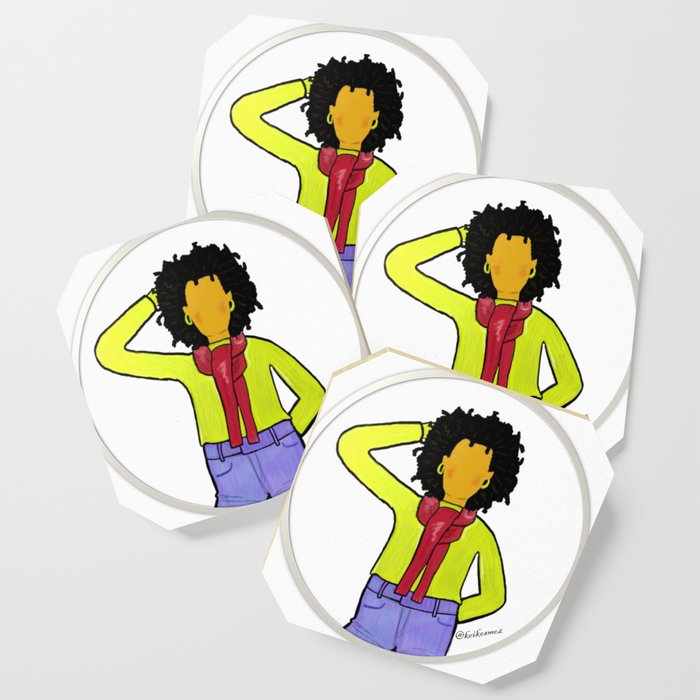 Black Girl Magic Coaster By Koikosmoz Society6