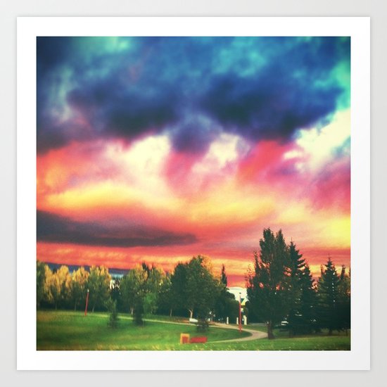 brilliant skies. Art Print
