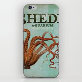 Shedd aquarium chicago giant octopus squid nautical ocean aquatic  iPhone Skin