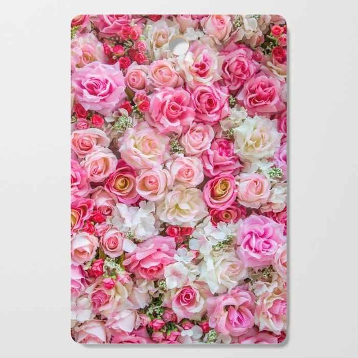 Pink & Red Roses Cutting Board