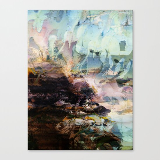 Morning Seashore Abstract Canvas Print
