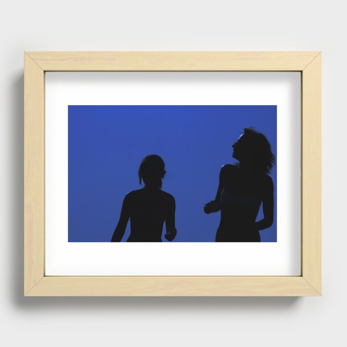 Two Girls In the Sun Recessed Framed Print