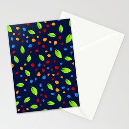 Colorul Dotted & Leaf Design Stationery Card
