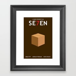 Se7en – Minimalist Design Framed Art Print