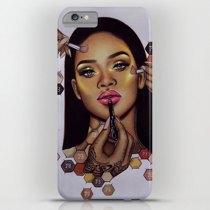 Rihanna Iphone Case By Negrilamirceaillustrations Society6