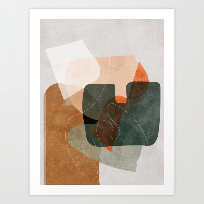 minimal shapes III Art Print