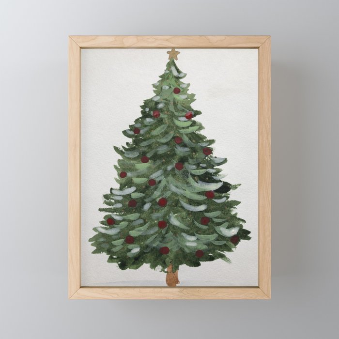 Christmas Tree Framed Mini Art Print