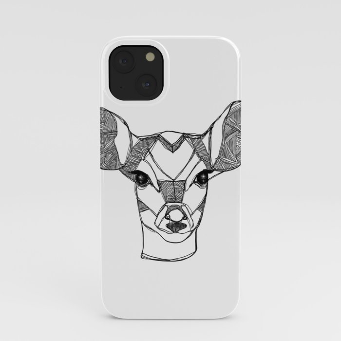 Monochrome Deer by Ashley Rose iPhone Case