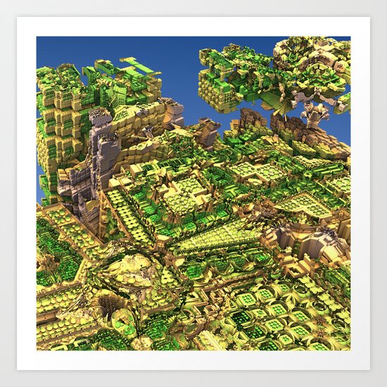 Flat Earth - Life at the Edge Art Print